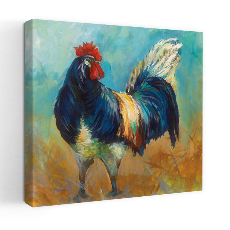 Art contemporain contemporain avec des animaux, H 18 po x l 18 po