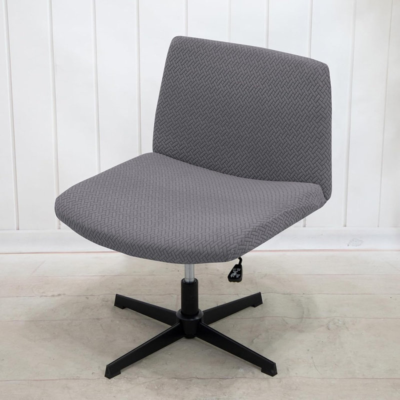 Housse pour fauteuil de bureau Livego, Polyester gris