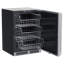 4.6 Cubic Feet Frost-Free Undercounter Upright Freezer with Adjustable Temperature Controls and LED Light in Stainless Steel Door style