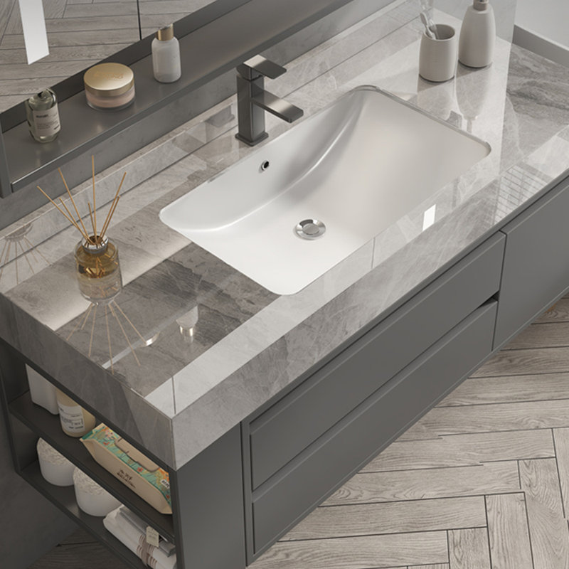 Armoire de salle de bain de style nordique simple.