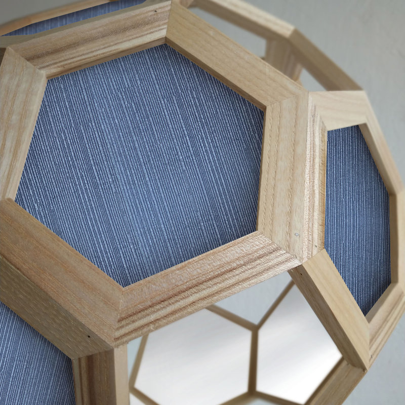 Chevalier 1 - Light Oil Pendant, Oak/Blue