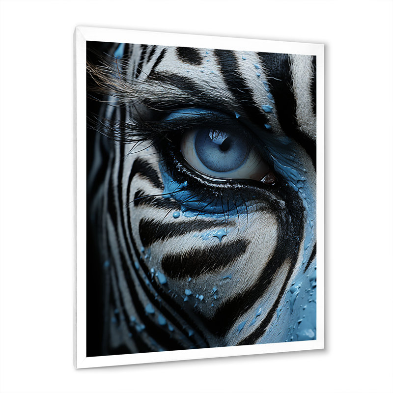 Motifs zébrés saisissants II, Blanc, H 40 po x l 30 po x P 1,5 po