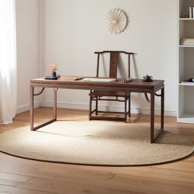 Oak mortise-and-tenon joinery desk