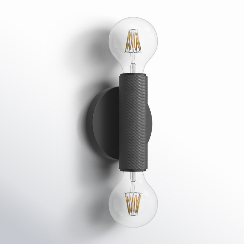 Cabot Armed Sconce, 6" H x 4.7" W x 3.3" D, Black