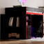 Lit mezzanine avec bureau et rangement, lumières DEL, double Gaming-2084444384