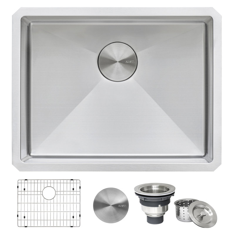 Ruvati 23" x 18" x 12" Deep Stainless Steel Undermount Utility Sink