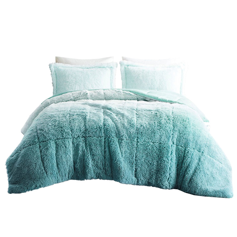 Ombre Shaggy Fur Comforter Full/Queen - , , Soft ,