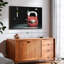 Art mural rouge rétro Kettlebell-1079929451