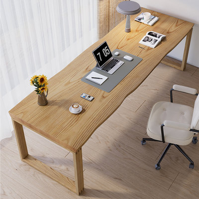 Light brown Rectangular Solid Wood desk
