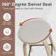 Ensemble de tabourets de bar pivotants de style Mid-Century moderne-1075155988