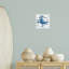  Crabe bleu sur plaque murale vieillie par Jessie Perry