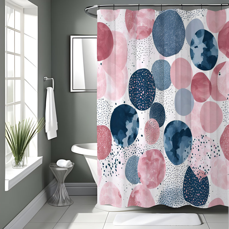 Caylan Shower Curtain, 70" H x 72" W