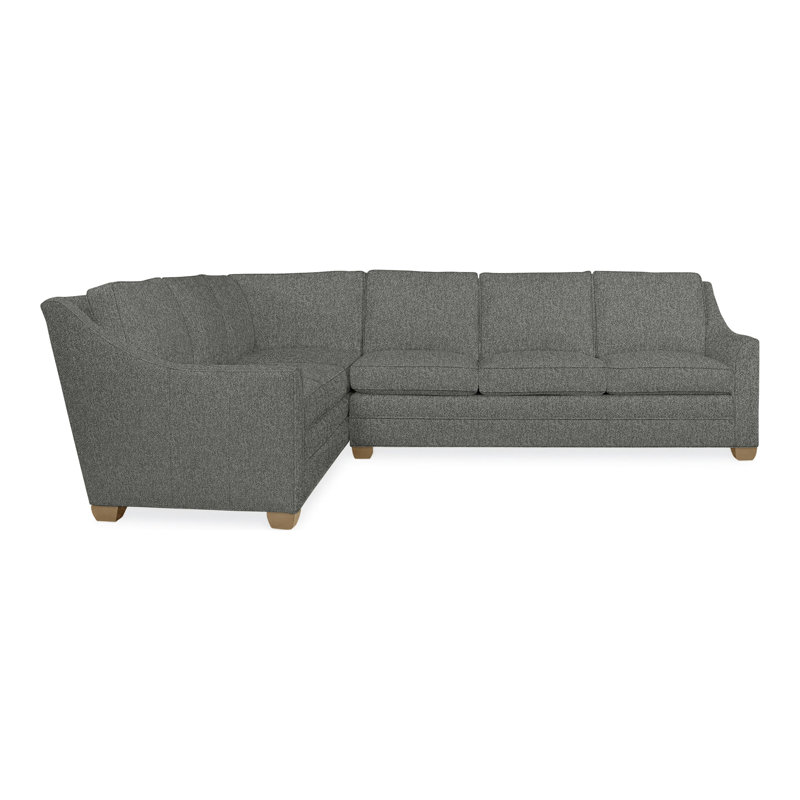 American Bungalow 2-Piece Nicholas Sectional, Hampton, Ian Pewter, No
