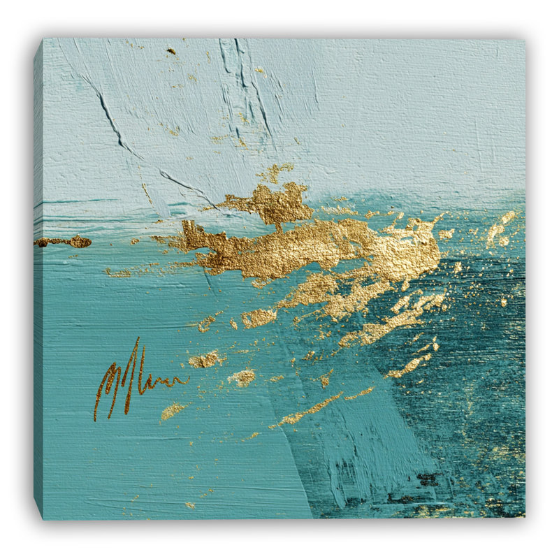 Art mural sur toile tendue Gilded Tide, H 12 po x l 12 po x P 1 po