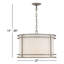 Luminaire suspendu cylindrique à abat-jour transitionnel Eudia