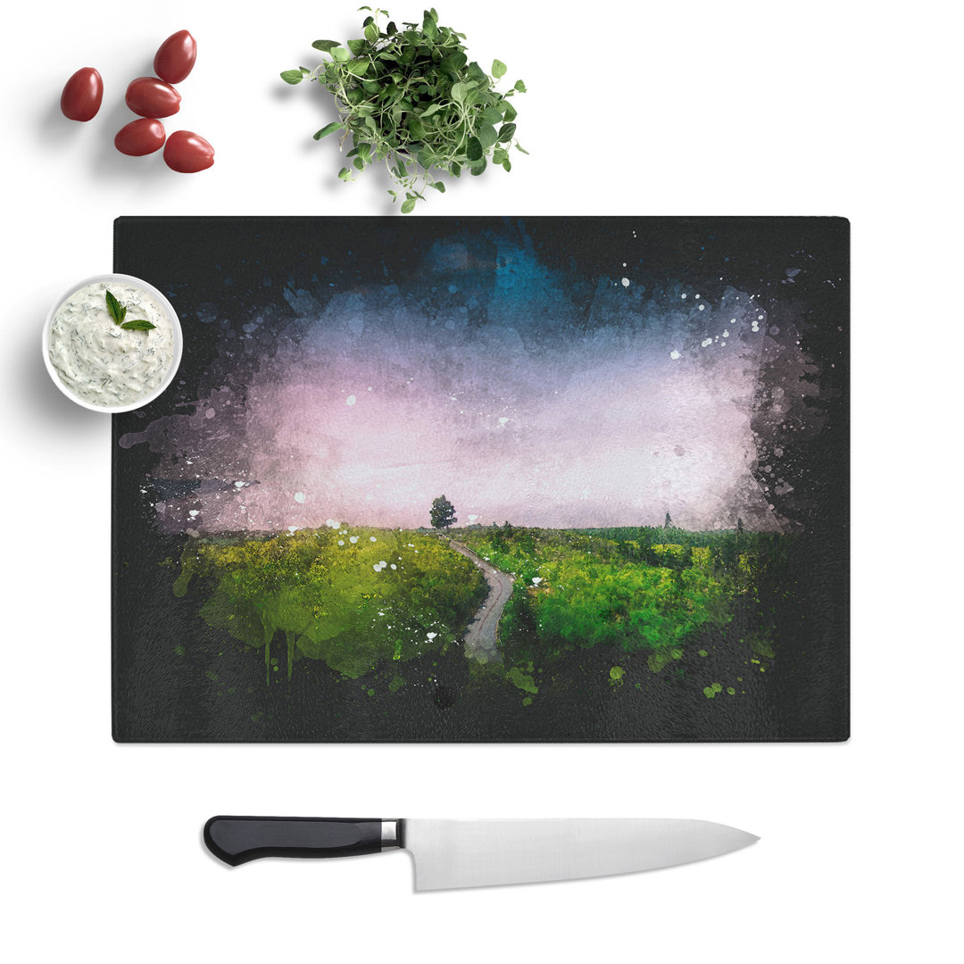 Tempered Glass Driving Through Tenerife Chopping Board