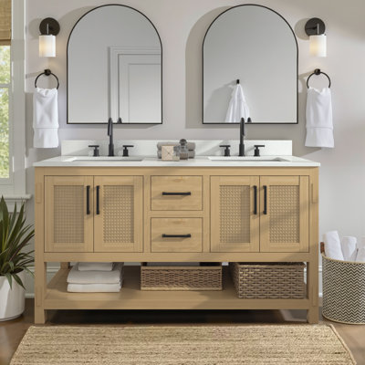 Kyonia 60'' Double Bathroom Vanity Set with Sink