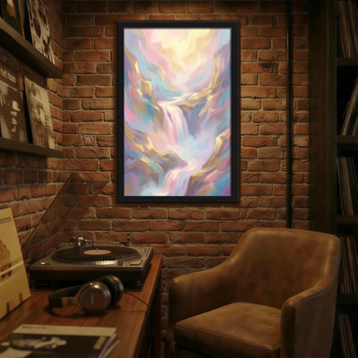 «Abstract Dreamy Waterfall Landscape», reproduction d'art sur toile