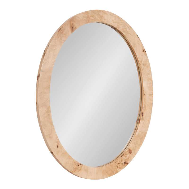 Burlwood Oval Wall Mirror