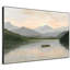 Cadre à assembler requis, Serene Mountain Lake Scene at Sunset Landscape Home Decor Extra Large-105503826