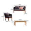 Alzamora Rope Garden Conversation Set with LED Premium Cantilever Parasol-869549269-869549267