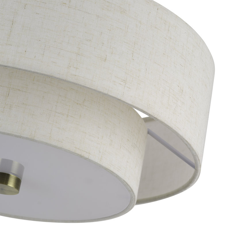 Grande semi-encastrée 3 lumières Acree, H 8,25 po x l 15 po x P 15 po, Trois lumières