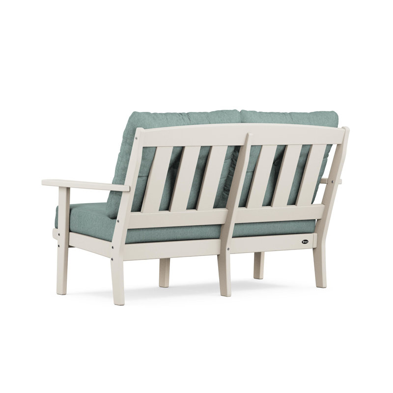 Lakeside Cape Cod Deep Seating Loveseat, Glacier Spa, Sand Castle