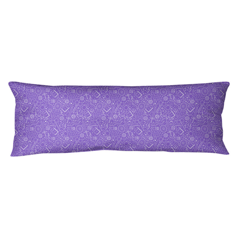 Coussin lombaire rpg, Bourre en polyester, Mauve / Blanc