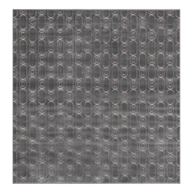 Latitude Run® Column Nikica Rug Gray and Silver