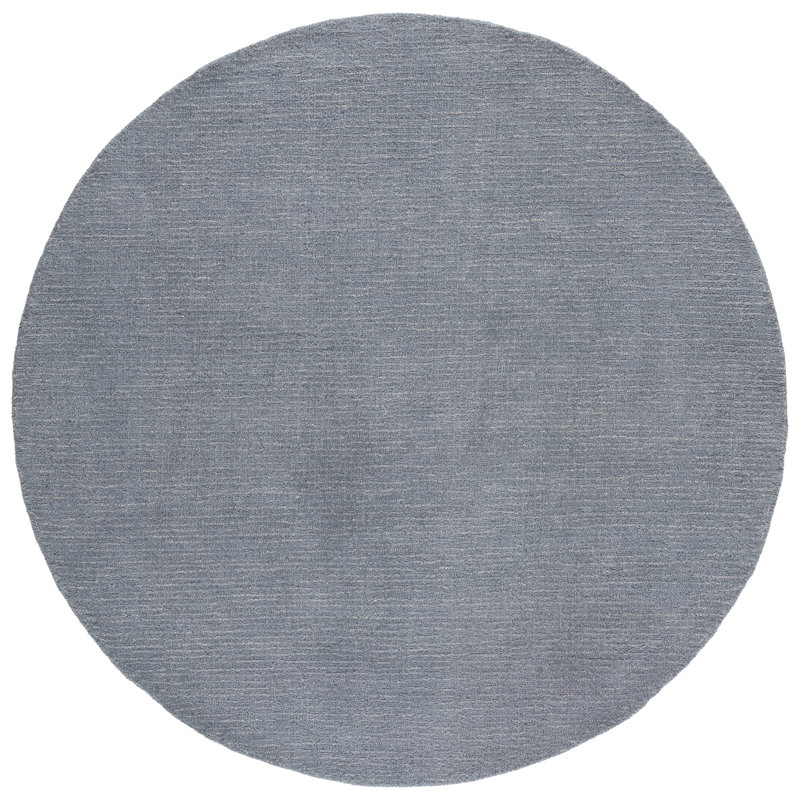 Abstract Hand Tufted Wool; Cotton Abstract Indoor Rug, Round 6'
