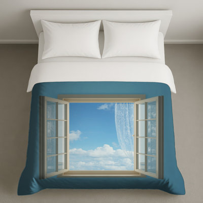 Open Window View Duvet Covers