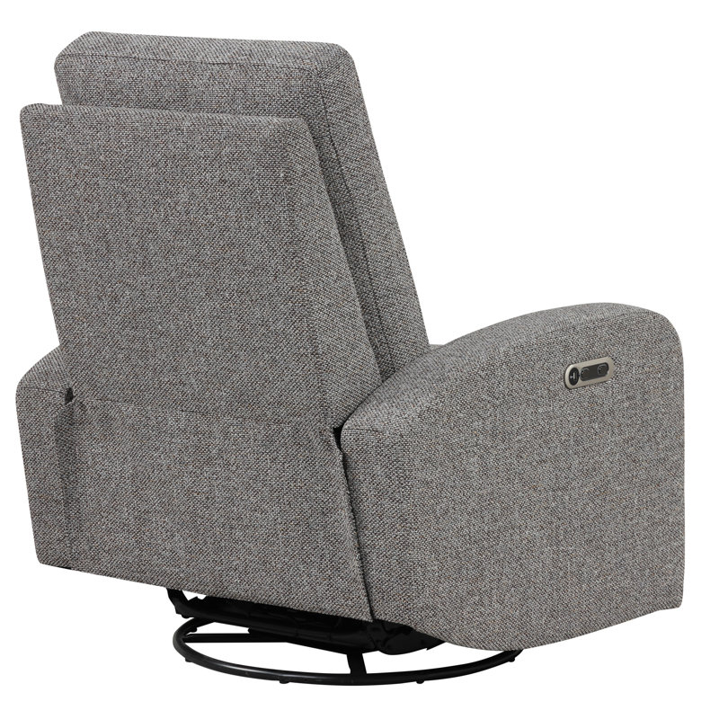 Fauteuil inclinable rembourré Anakaren, Gris beauté naturelle