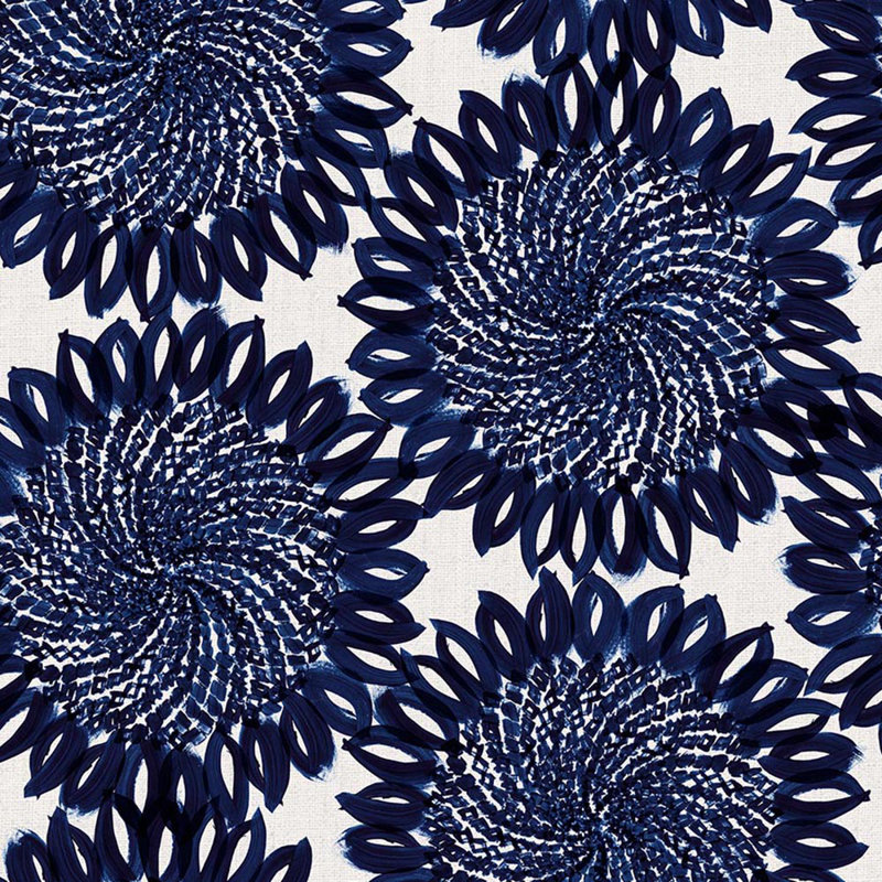 Rouleau de papier peint L 10 pi x l 24 po Demmer, Indigo