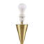Lampe de table en métal doré