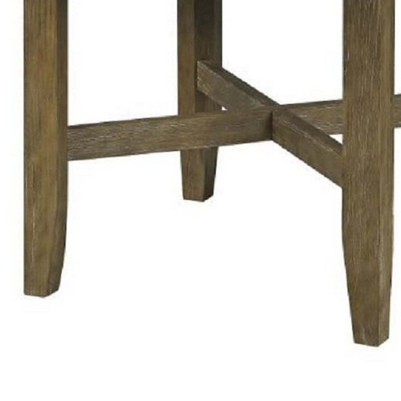 Karsen Round Dining Table in Rustic Oak
