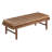 Livingston Billie Genuine Leather Ottoman with Removable Tray