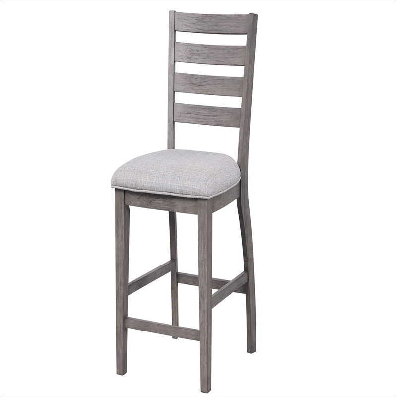Tabouret de comptoir avec dossier échelle (ensemble de 2)