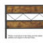 Lit plateforme simple en métal avec tête de lit en bois Abere (ensemble de 2), aucun sommier nécessaire-497511524