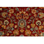 Tapis oriental rouge / beige / vert en laine noué à la main 6 pi 1 po x 9 pi 2 po Palladino