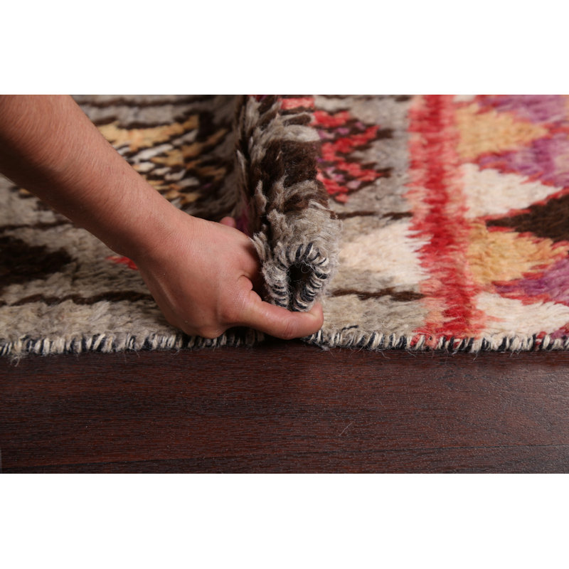 Tapis tribal marocain oriental noué à la main 8 x 11