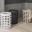 KORIE Laundry Basket with Lid - White-1315028060