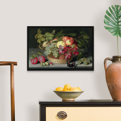 Nature morte avec un panier de fruits, 1627 par Johannes Bosschaert - reproduction sur toile