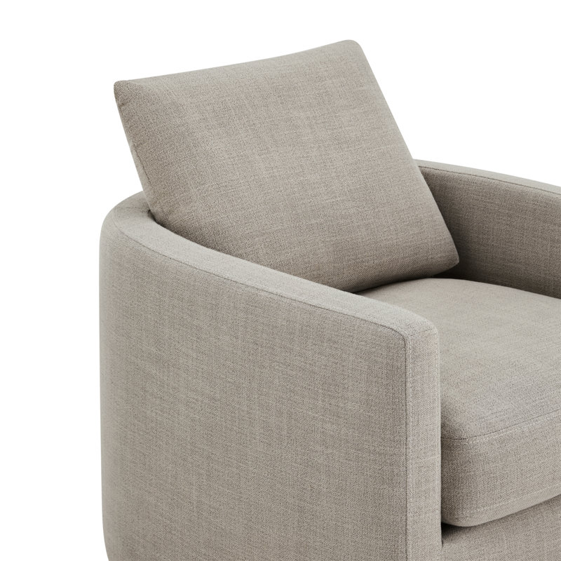 Chaise d'appoint pivotante Foster (ensemble de 2), Mélange de polyester bleu