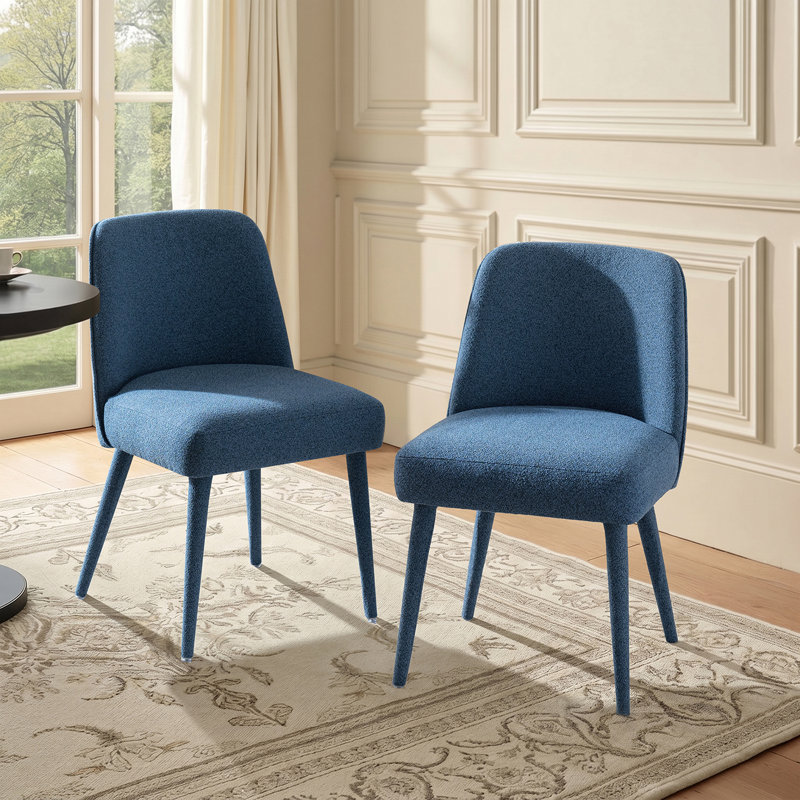 Ensemble de 2 chaises rembourrées Verity, Bleu