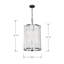 Luminaire suspendu 17,25 po Veil