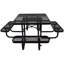 Square Outdoor Steel Picnic table-397277265