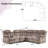 108.8''W Modern Skin-Friendly Microfiber Upholstered Soft Manual Reclining Sectional With Cupholders & Storage-349572151