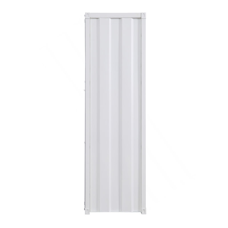 White Wardrobe With Full-Length Container Lock, White