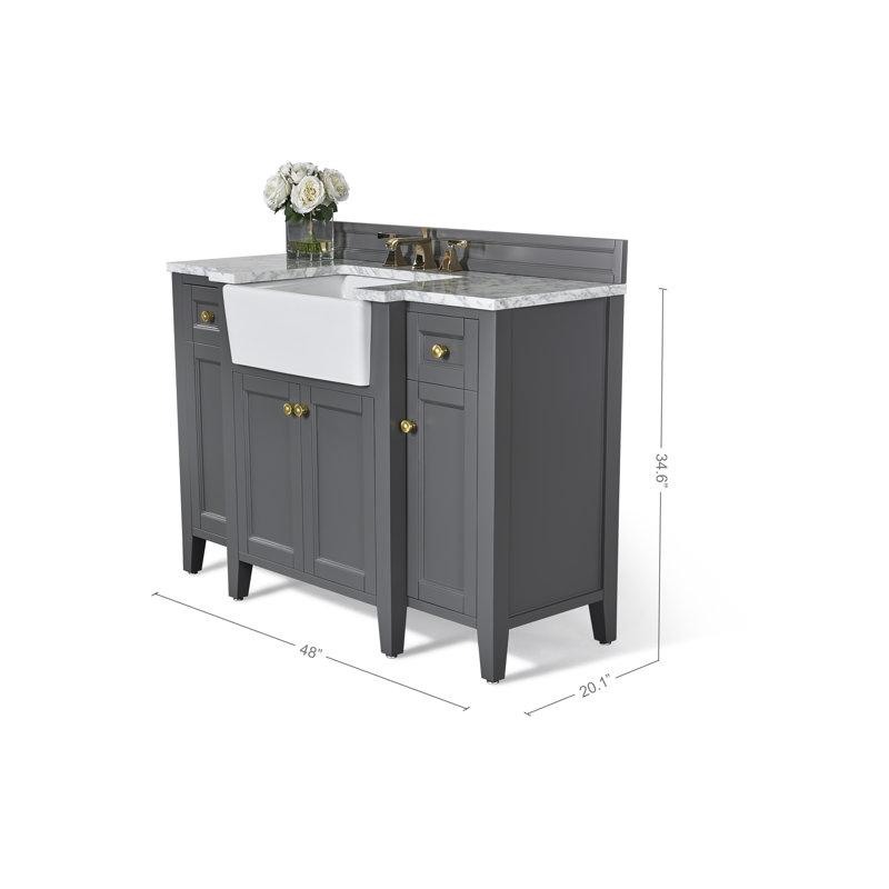 Adeline 48'' W Single Vanity, Gray