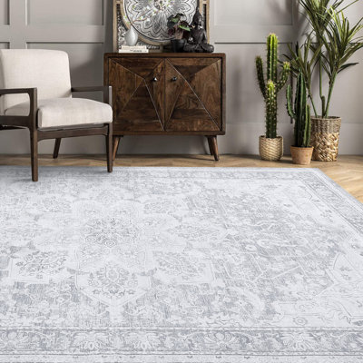 Rectangle 200 cm x 290 cm Floral Area Rug